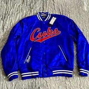 Brand New Ralph Lauren MLB Cubs Baseball Blue Bomber jacket.